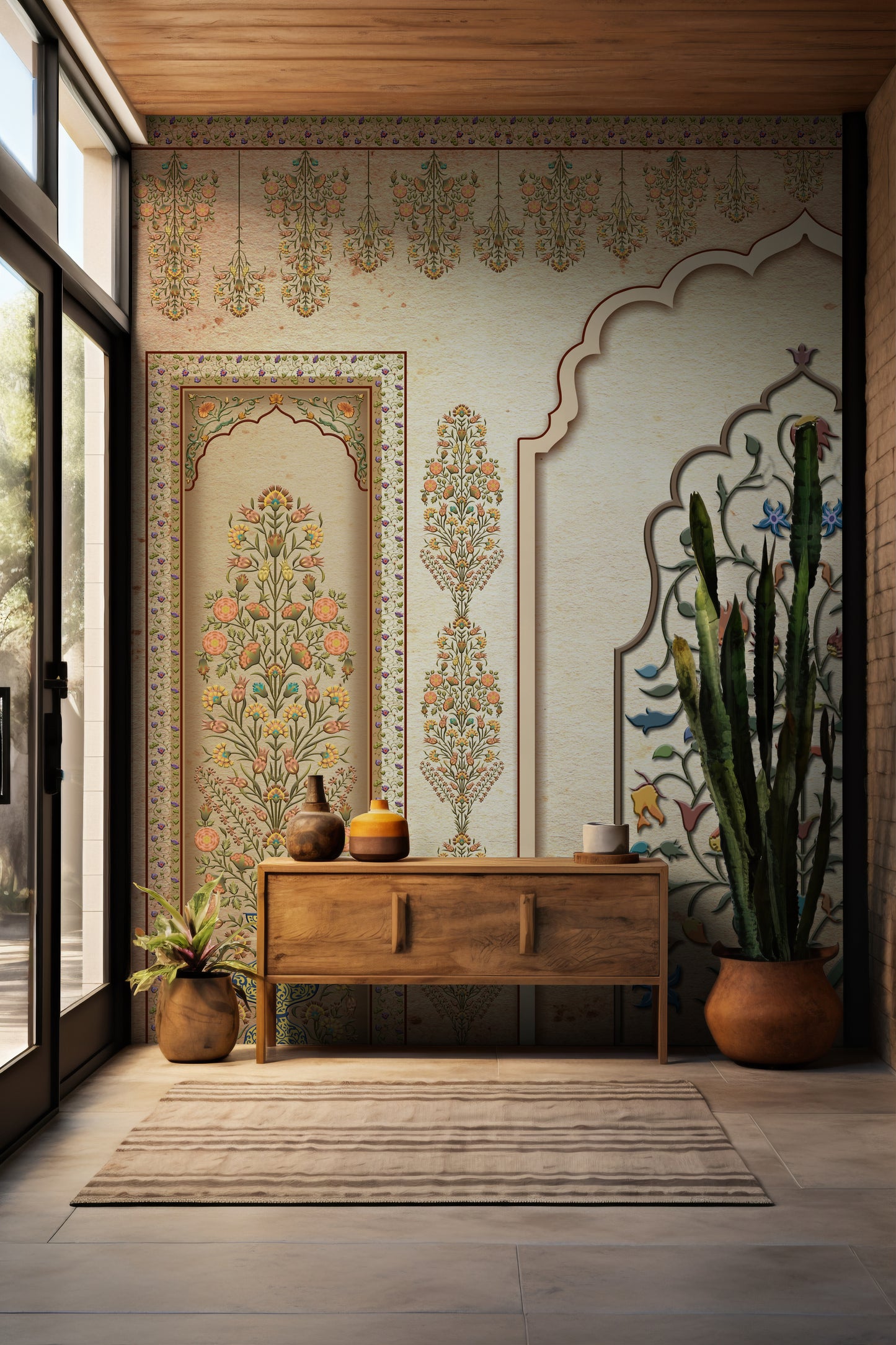 Ethnic India Wallpaper for Home Decor | Inspired by Artistic Indian Royal Past