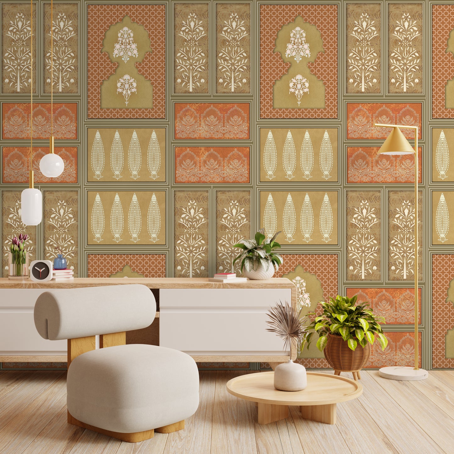 Rich Indian Luxury Design Wallpaper