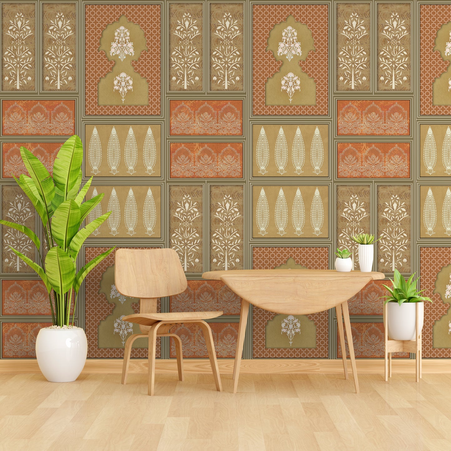 Rich Indian Luxury Design Wallpaper