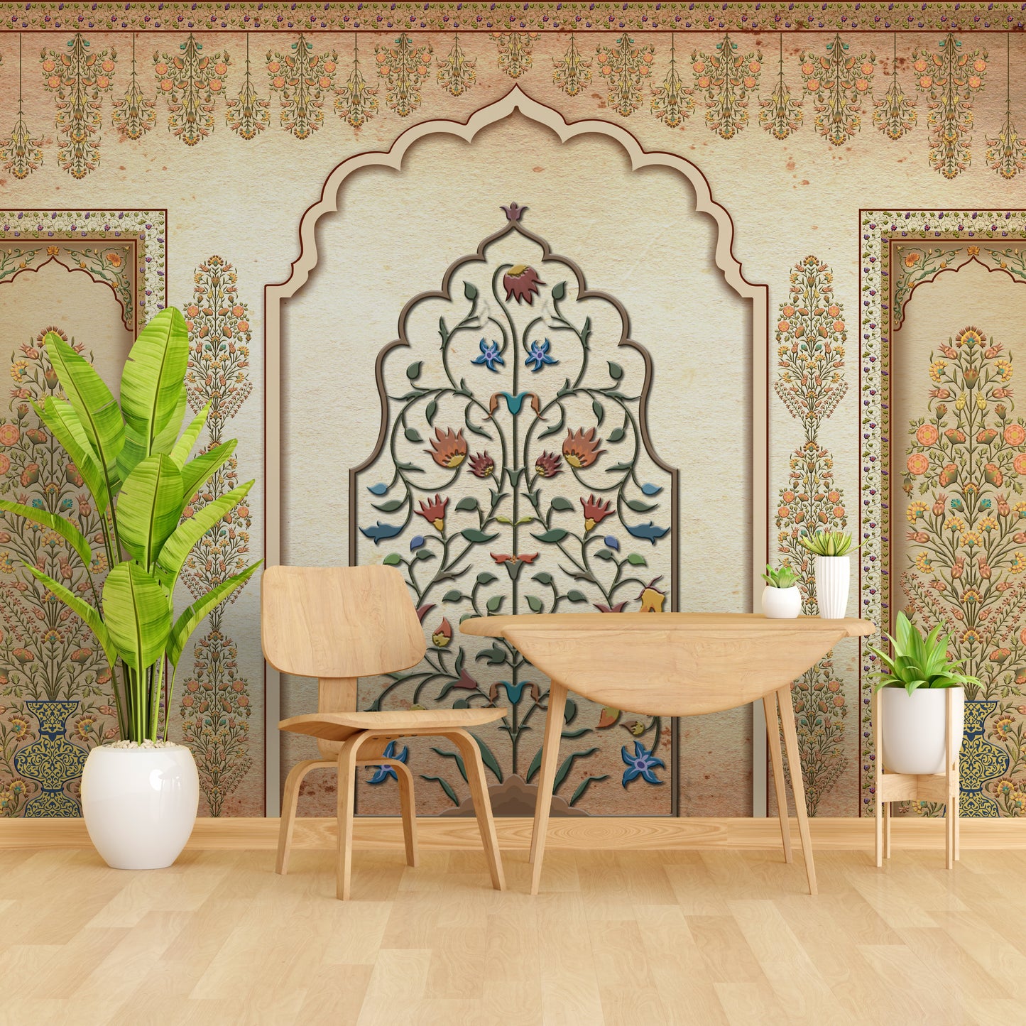 Ethnic India Wallpaper for Home Decor | Inspired by Artistic Indian Royal Past