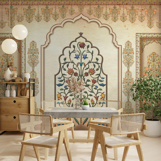 Ethnic India Wallpaper for Home Decor | Inspired by Artistic Indian Royal Past