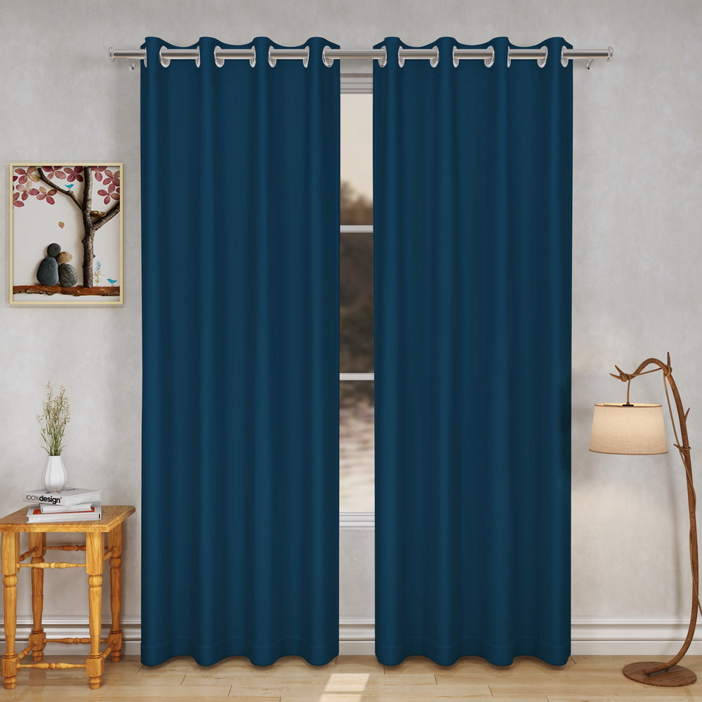 Regal Blue Blackout Curtains - Elegant Colors, Bedroom and Living Room Window Blackouts set of 2 curtains
